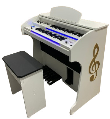 ÓRGÃO LUMIERE ALPHA 3 BRANCO BRILHO