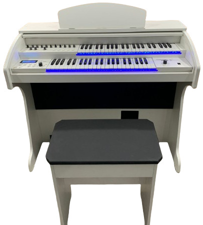 ÓRGÃO LUMIERE ALPHA 3 BRANCO BRILHO